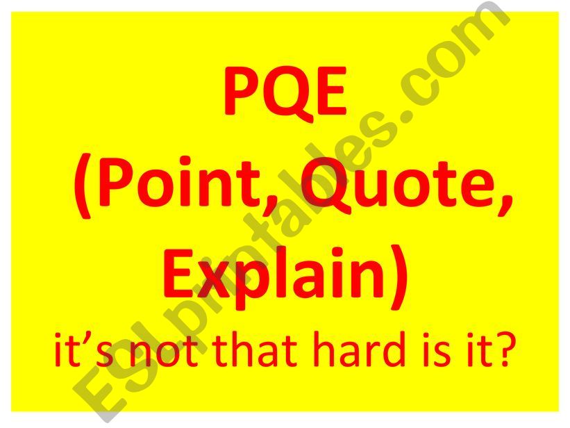 PQE poetry powerpoint powerpoint