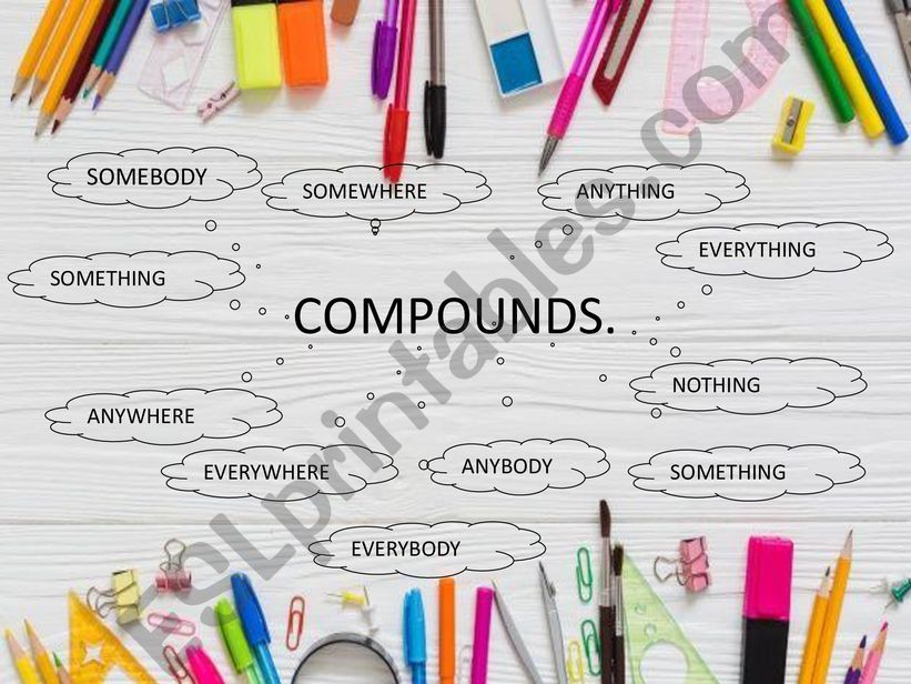 Indefinite articles (compounds)