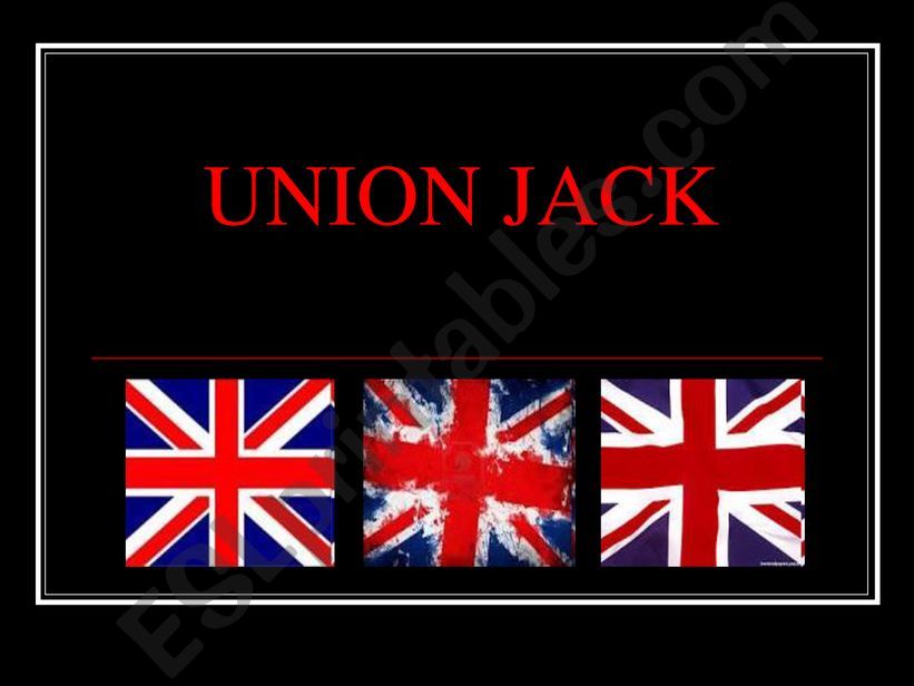 Flag of the UK powerpoint