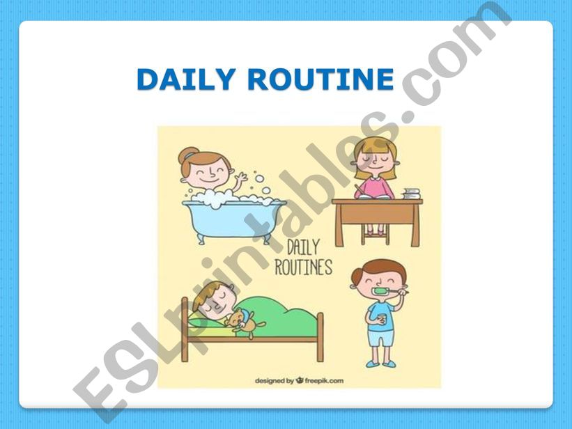 Daily Routine 2 powerpoint