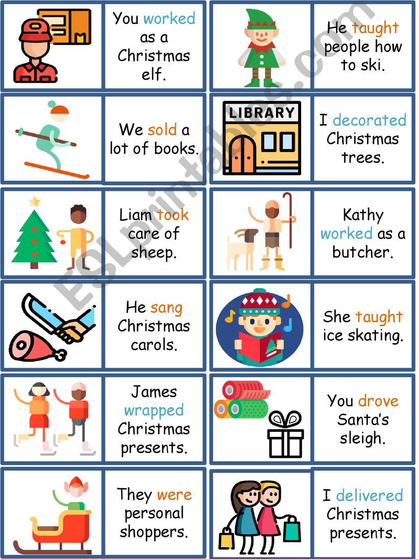 Domino - Christmas jobs powerpoint