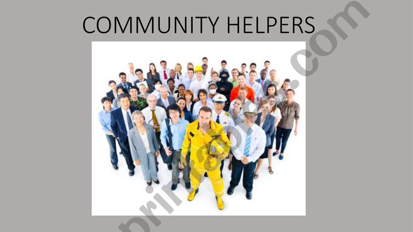 COMMUNITY HELPERS powerpoint