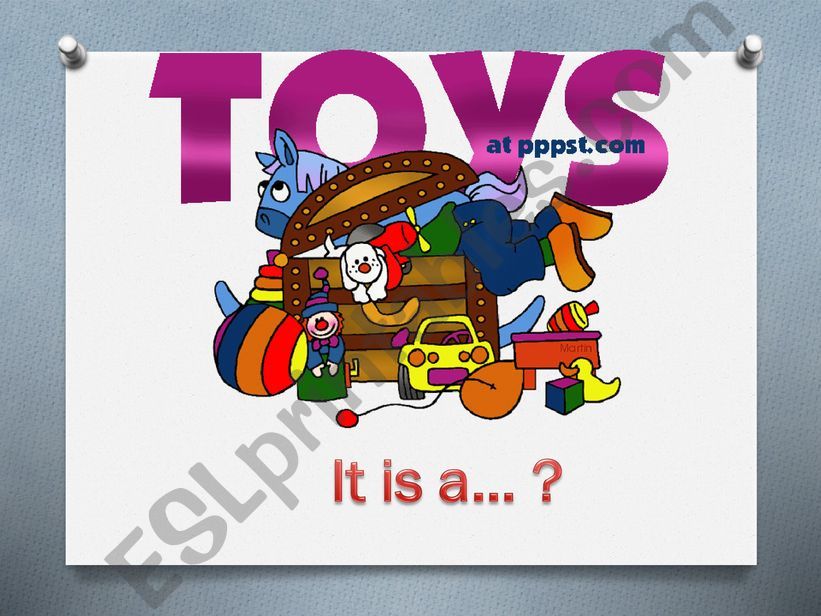 Toys Vocabulary Presentation powerpoint