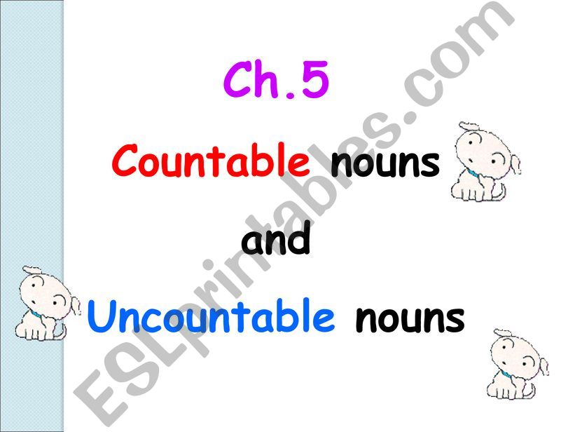 uncountable and uncountable nouns (food)