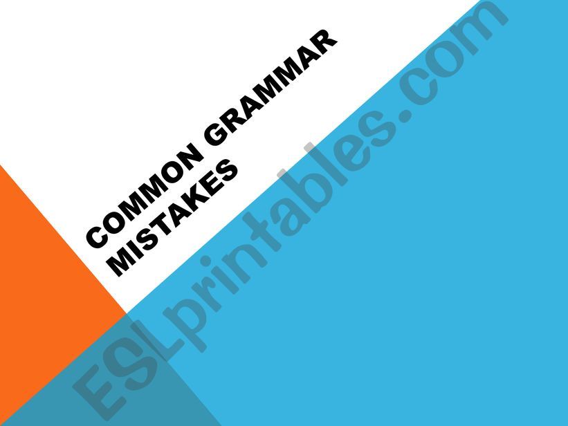 Grammar Refresher Part 1 powerpoint