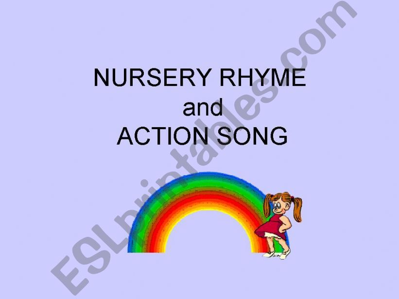 nursery rhyme and action song powerpoint