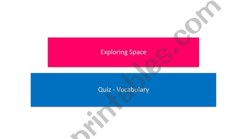 Space Vocab Quiz powerpoint