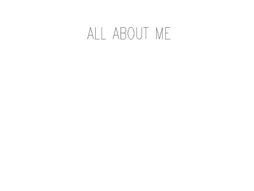 All about me powerpoint