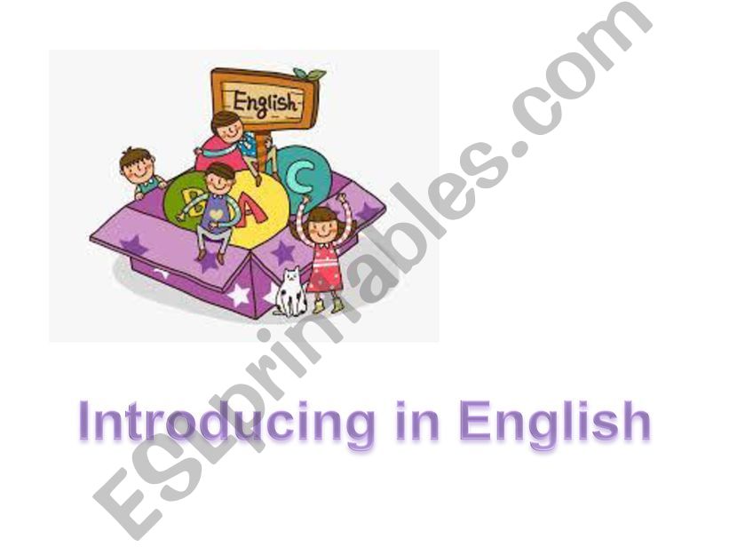 Introducing in English powerpoint