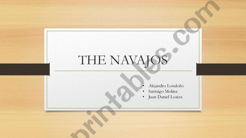 Navajos Tribe powerpoint