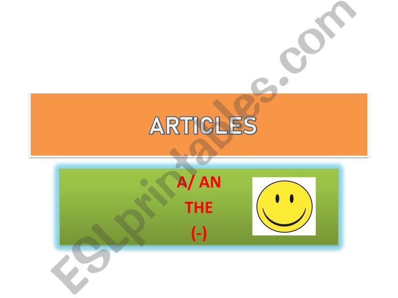 Articles powerpoint