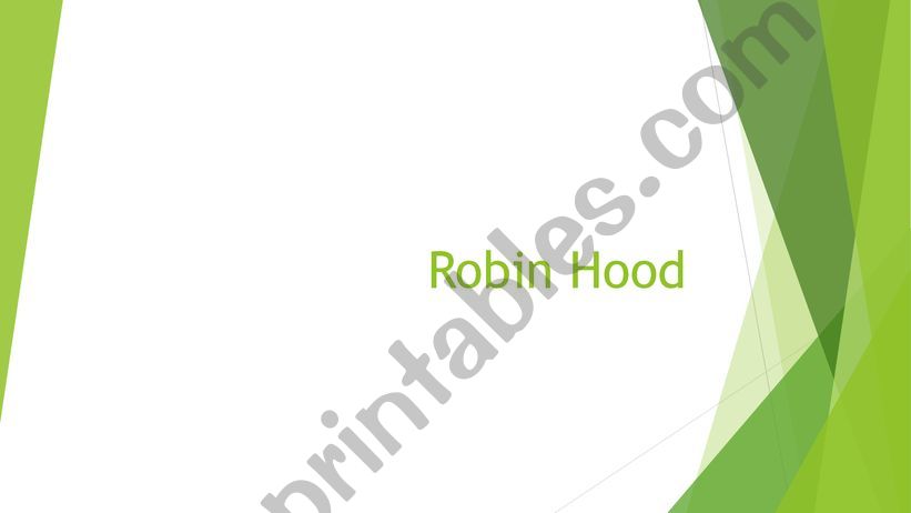 Robin Hood powerpoint