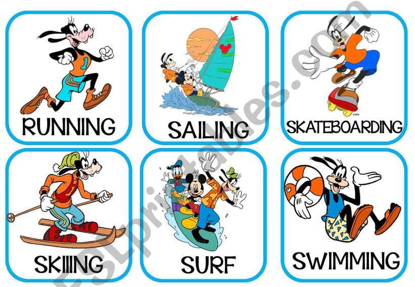 GOOFY.MICKEY SPORT CARDS powerpoint