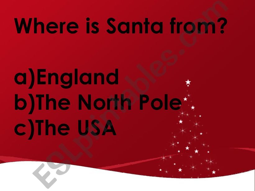 christmas question powerpoint
