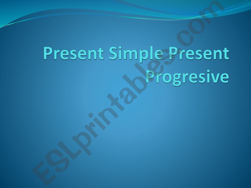 Power point Present Simple powerpoint
