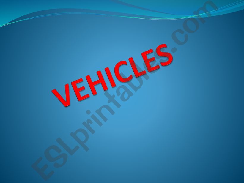 Vehicles powerpoint