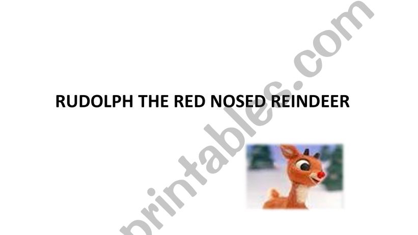 Rudolph the Red-Nosed Reindeer movie booklet answer ppt