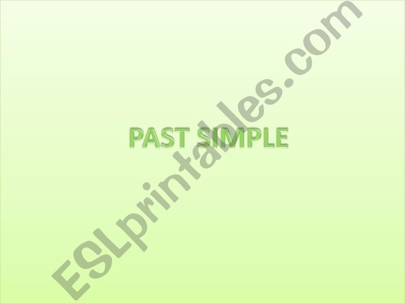 Past Simple-Past Continuous PPT