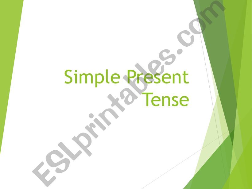 simple present tense powerpoint