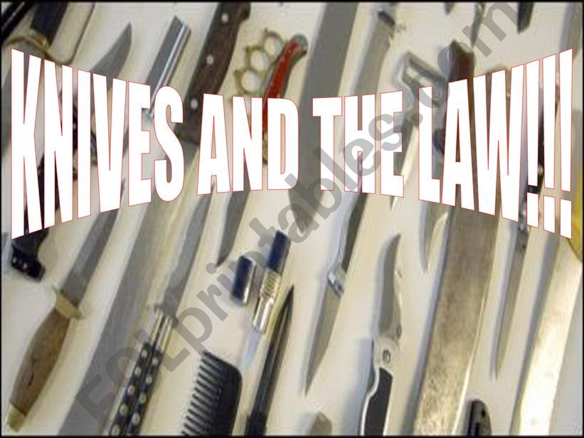 British Values - Knives and the law