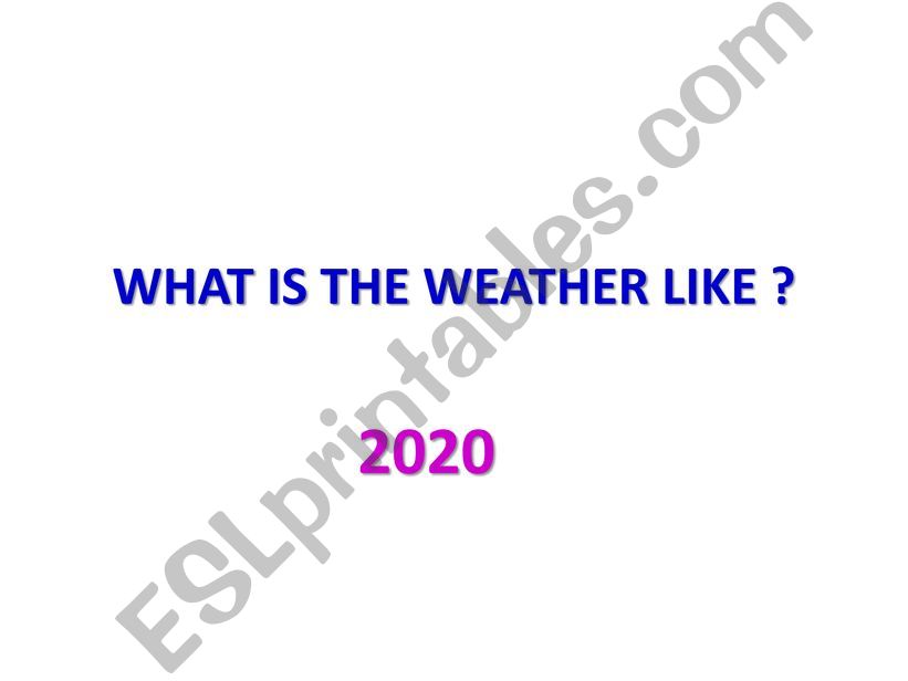 THE WEATHER powerpoint