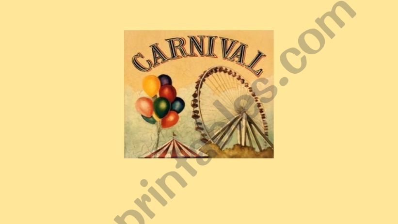 Carnival Flashcards powerpoint