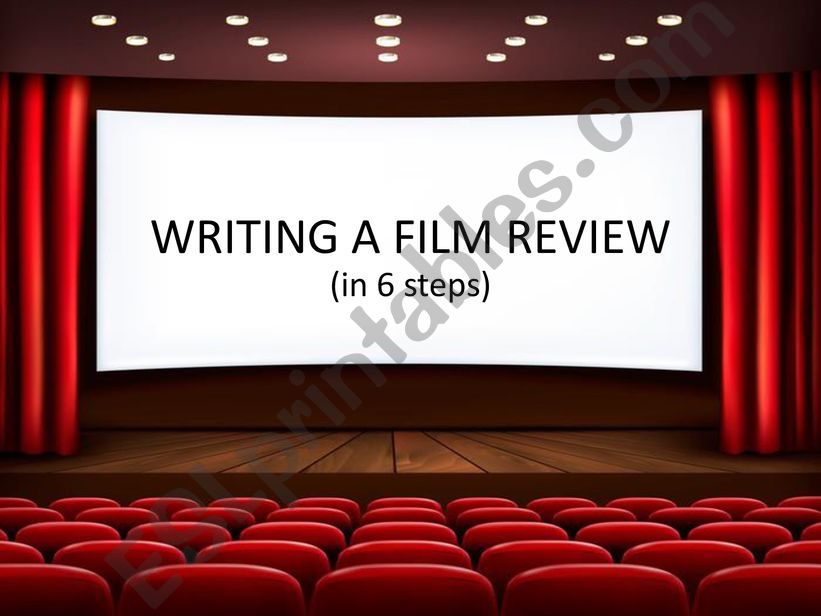 Writing a Film Review powerpoint