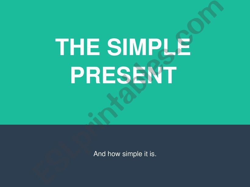 Simple Present Presentation powerpoint