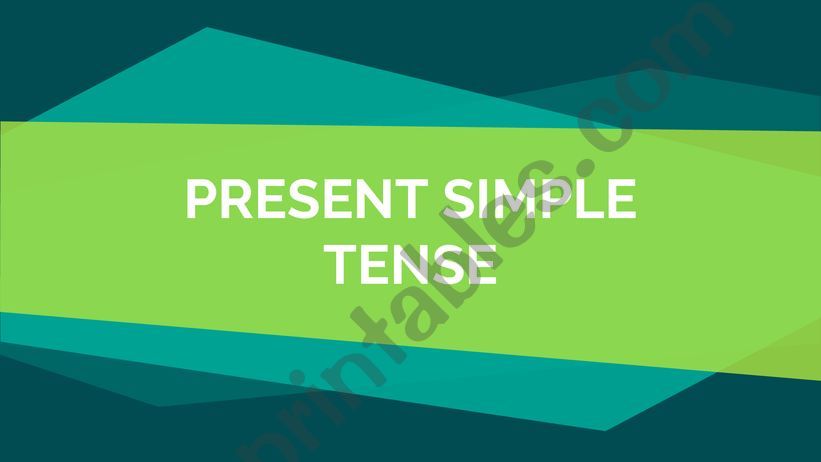 PRESENT SIMPLE powerpoint