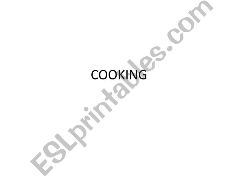 Let�s cook ! powerpoint