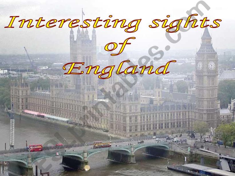 Interesting sights of England powerpoint