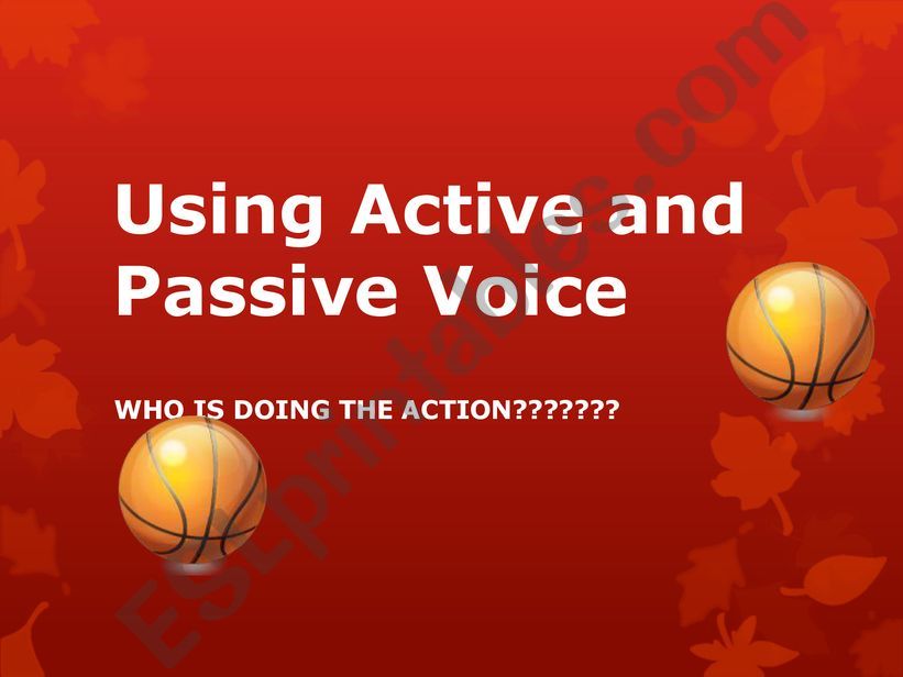 PASSIVE VOICE powerpoint