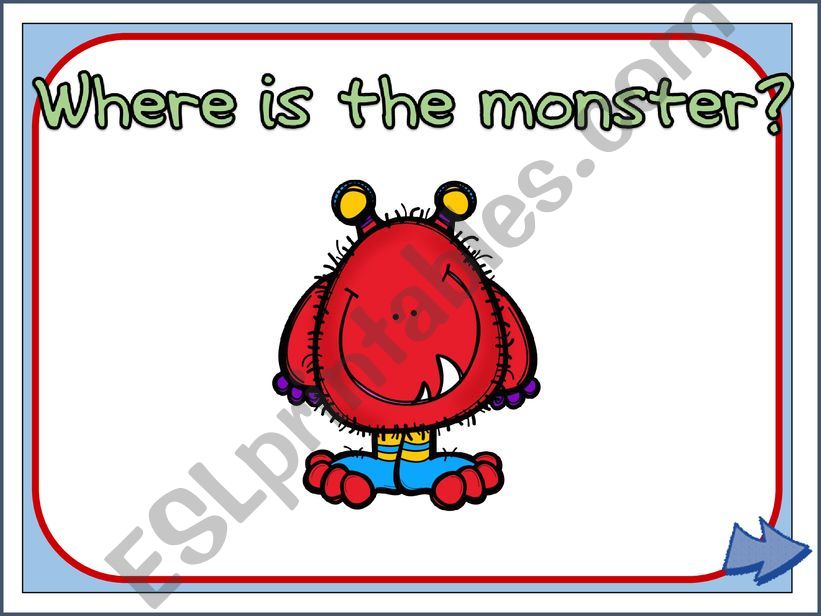 where is the monster? powerpoint