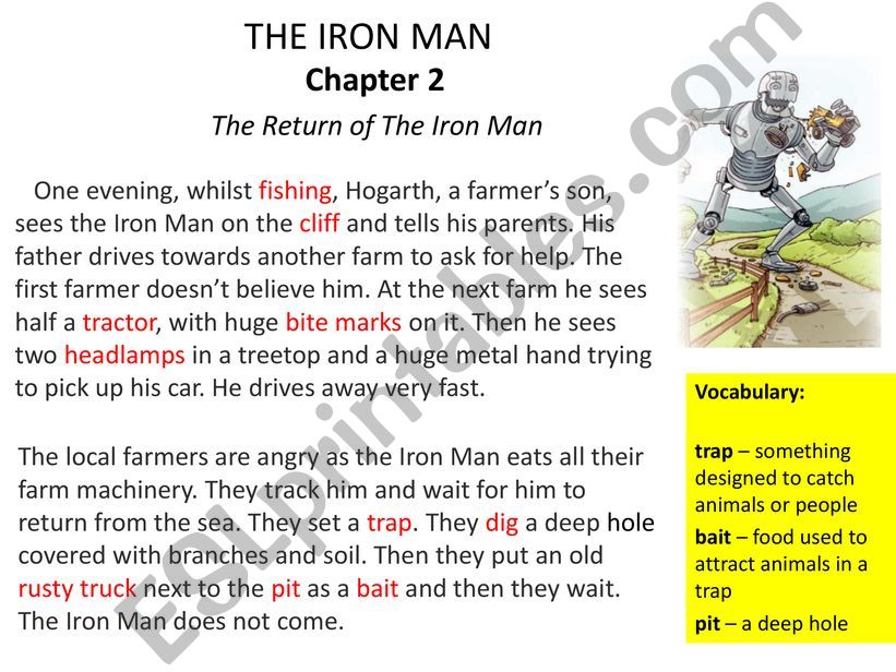 The Iron Man by Ted Hughes- Chapter 2