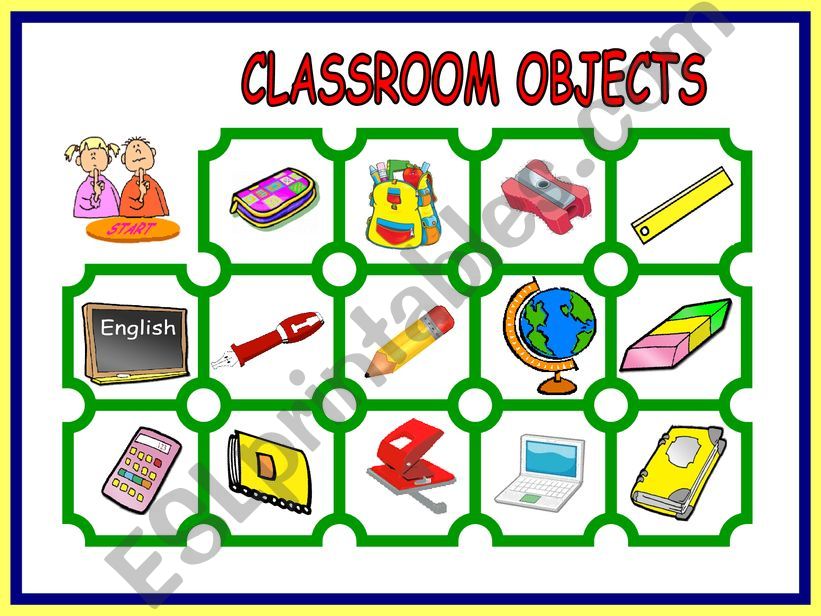 classroom object game  powerpoint