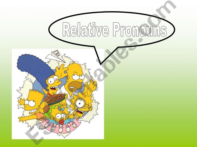 relative pronouns who that which