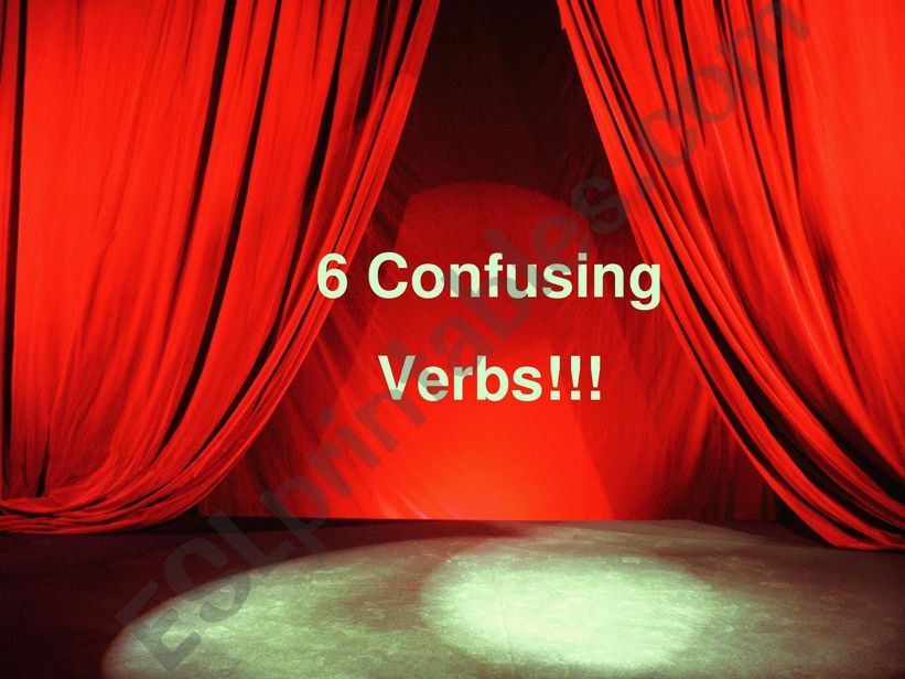 Confusing verbs lesson 2 powerpoint