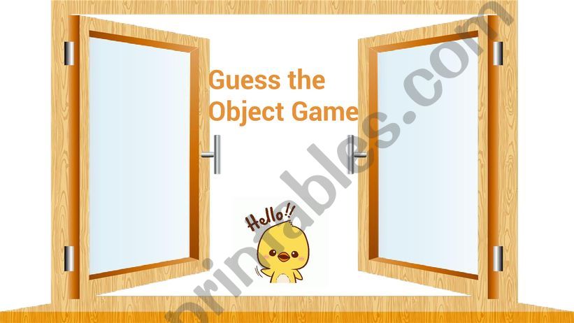 Guess the objeect game powerpoint