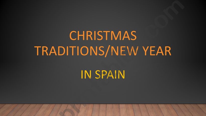 Christmas in Spain powerpoint