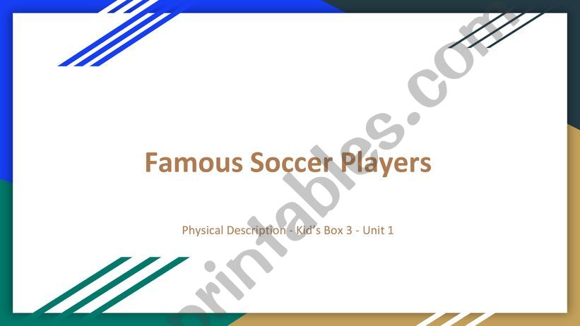 Soccer Players - Physical Description