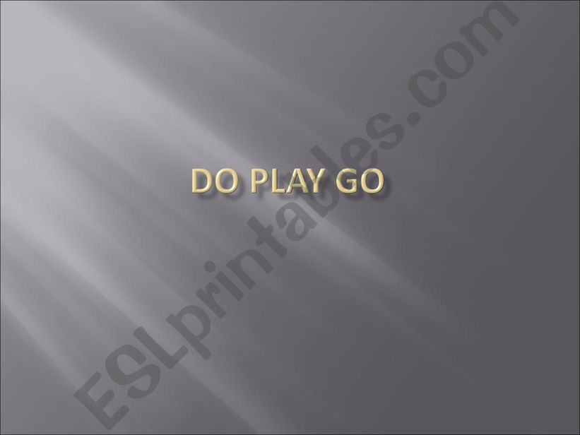 Do,Play ,Go sports powerpoint