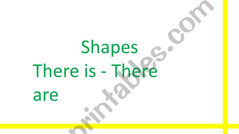 Shape (There is-There are)  powerpoint