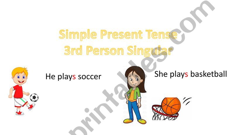 Simple Present Tense (3rd Person Singular)