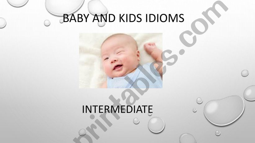 Baby Idioms  powerpoint