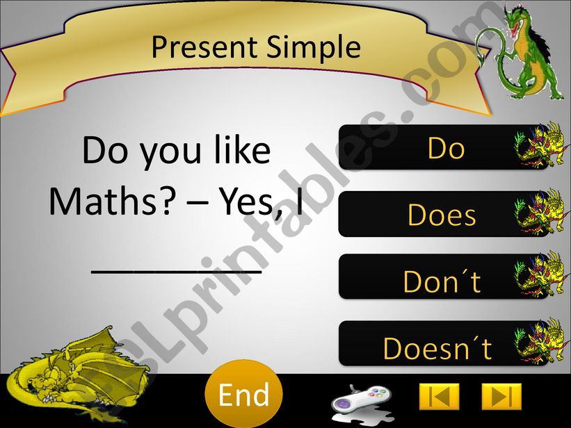 present simple game powerpoint