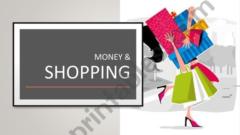 Money & Shopping Vocabulary powerpoint
