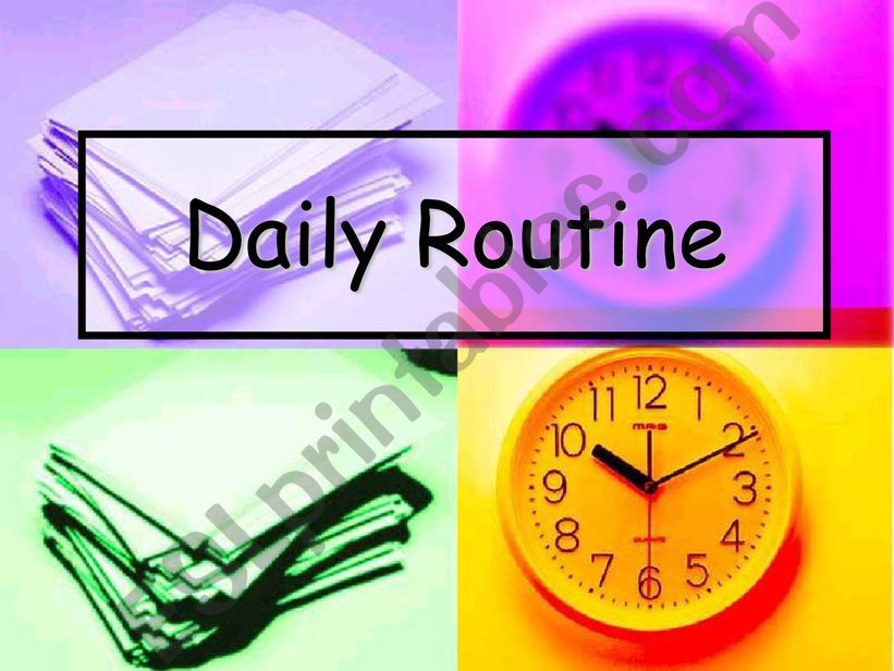 Daily Routine  powerpoint