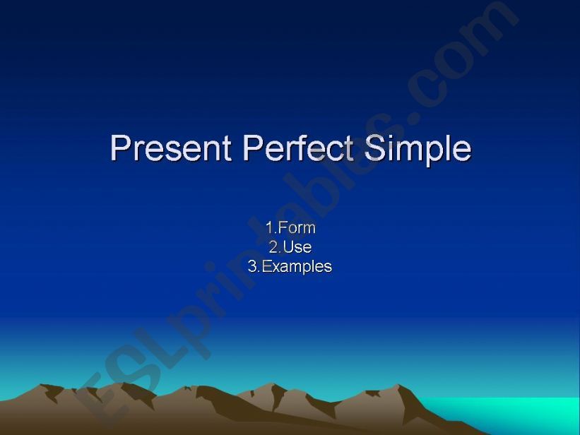 present perfect powerpoint