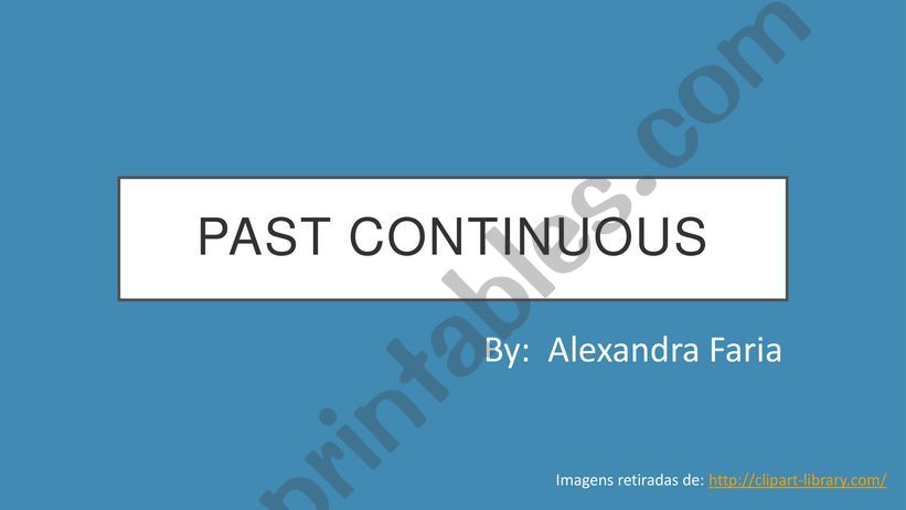 Past Continuous powerpoint