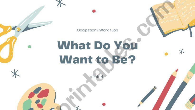 What Do You Want to Be? powerpoint